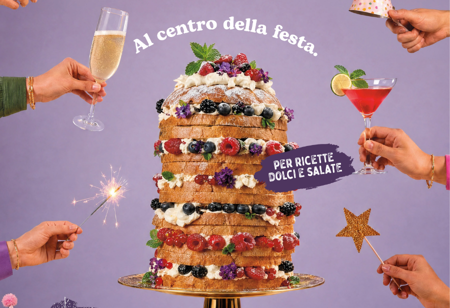 Pansurprise Gourmet Vallefiorita: torta a strati farcita con frutti di bosco e panna per ricette dolci e salate.