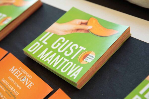 Brochure Melone Mantovano IGP: Il Gusto di Mantova. Promozione melone italiano di qualità.