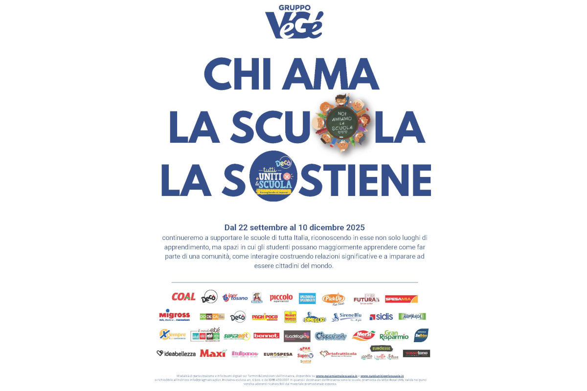 Gruppo VéGé supporta le scuole italiane. Iniziativa per l'istruzione e il futuro degli studenti.