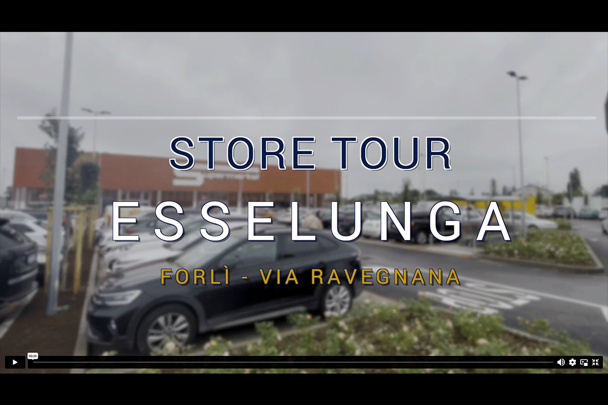 Esselunga Forlì: Store Tour del nuovo supermercato. Parcheggio e ingresso Esselunga Via Ravegnana.