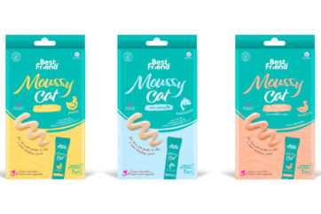 Snack per gatti Best Friend Moussy Cat: pollo, salmone, anatra. Alimento gustoso per gatti. - Rinaldo Franco