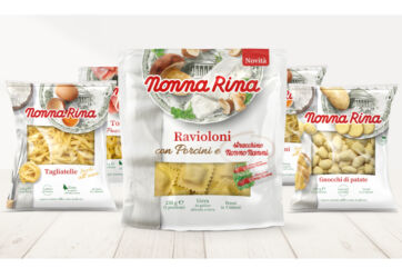 Pasta fresca Nonna Rina: ravioli con porcini e stracchino Nonno Nanni, tagliatelle all'uovo e gnocchi di patate.