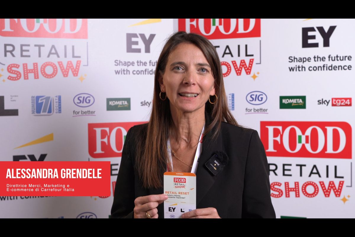 Alessandra Grendele, Carrefour Italia, al Food Retail Show. Evento retail e GDO.