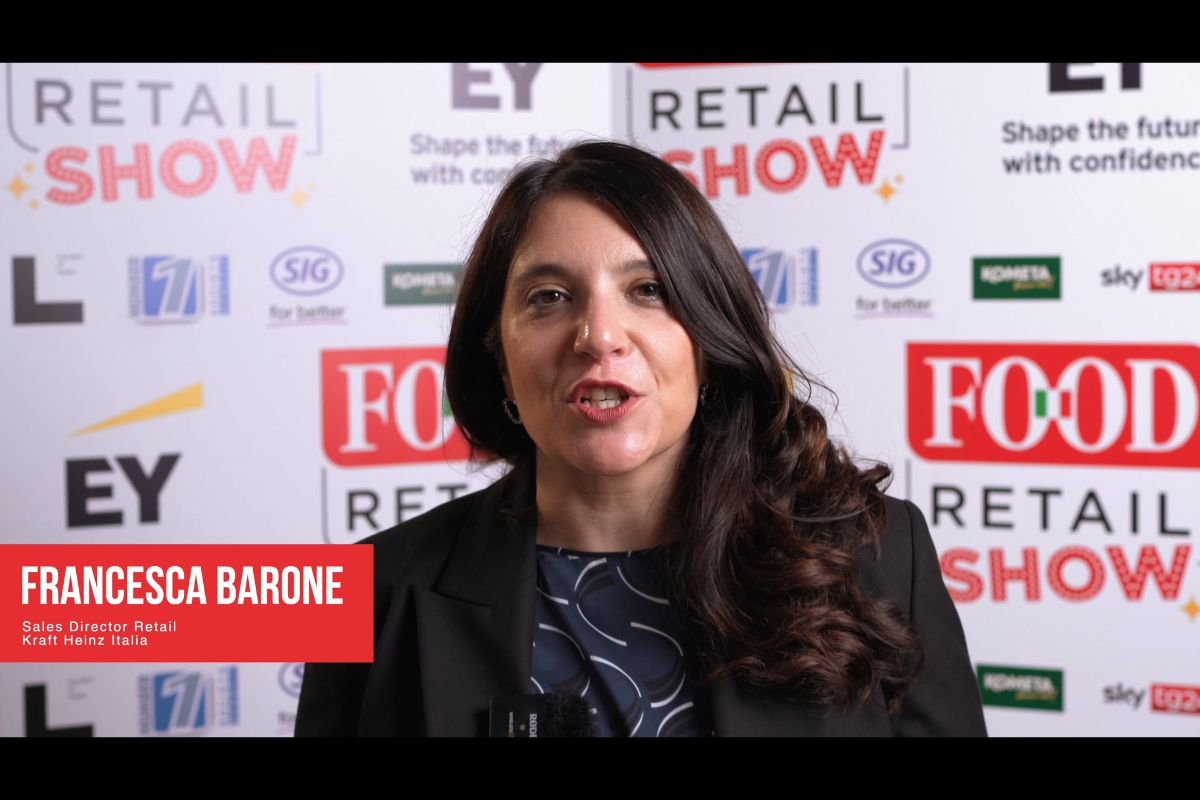 Francesca Barone, direttrice vendite Kraft Heinz Italia, al Retail Show. Evento food retail.