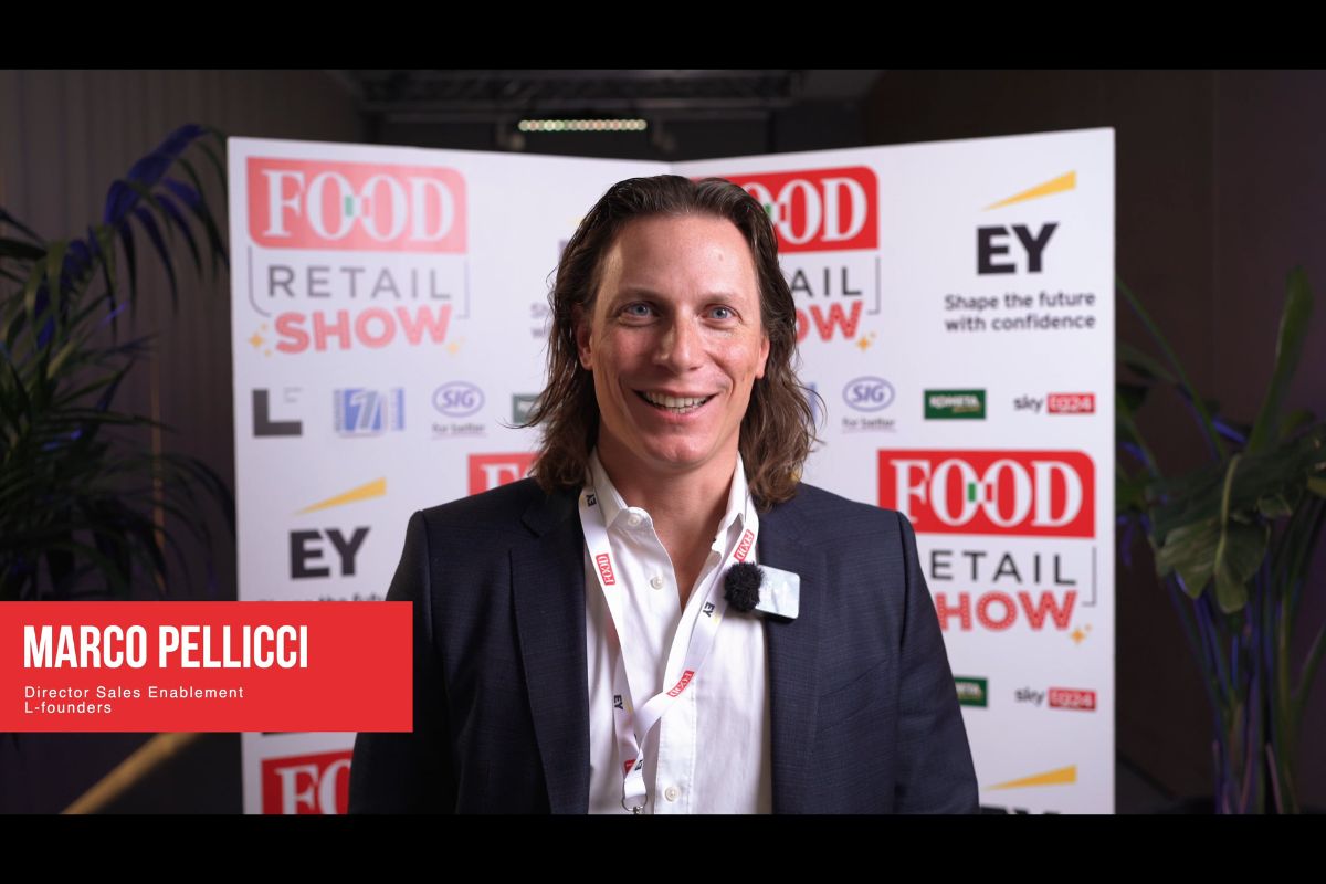 Marco Pellicci al Food Retail Show. Evento food retail, innovazione alimentare.