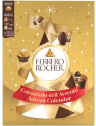 Calendario dell'Avvento Ferrero Rocher. Cioccolatini e praline per un dolce Natale.