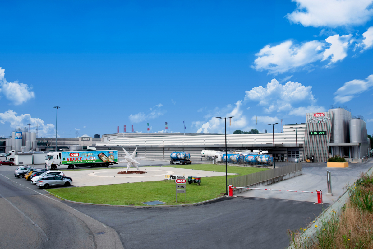 Stabilimento Igor Gorgonzola a Cameri. Accordo Cefla per energy hub efficiente e sostenibilità ambientale.