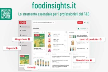 Food Insights: piattaforma digitale per retail. Insights su magazine, reports, lanci prodotti, data e newsletter.