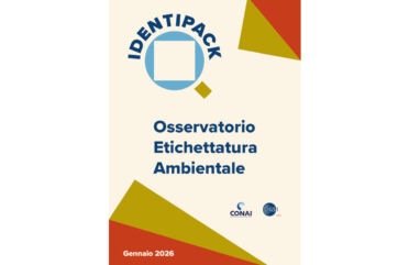 Copertina IdentiPack: Osservatorio Etichettatura Ambientale. CONAI e GS1 Italy promuovono la trasparenza degli imballaggi.