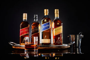 Gamma Johnnie Walker: Red Label, Black Label, Blue Label, Gold Label. Whisky scozzese.