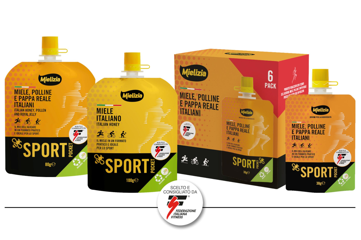 Miele Mielizia Sport: energia naturale per lo sport. Miele italiano, polline e pappa reale.