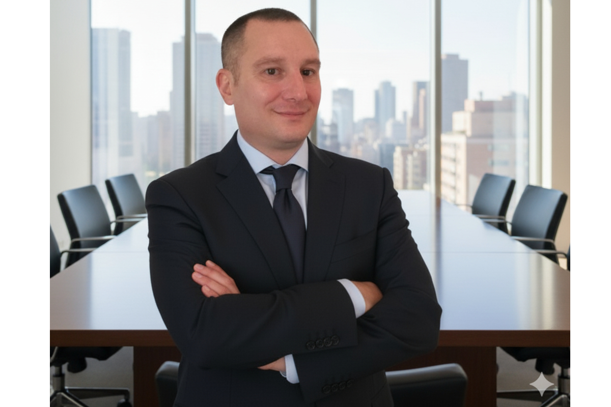 Andrea Dalla Fini, CFO Bonduelle Italia. Manager in giacca e cravatta.