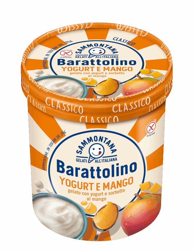 Gelato Sammontana Yogurt e Mango. Miglior Prodotto 2026.