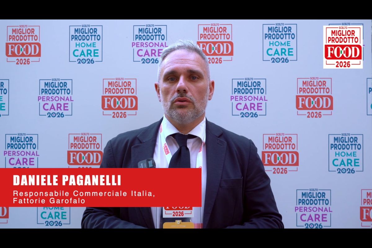 Daniele Paganelli, Fattorie Garofalo. Miglior prodotto food e home care 2026. Responsabile commerciale Italia.