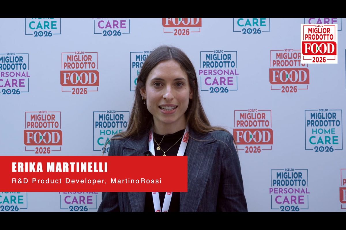 Erika Martinelli, R&D Product Developer MartinoRossi. Miglior Prodotto Food e Personal Care 2026.