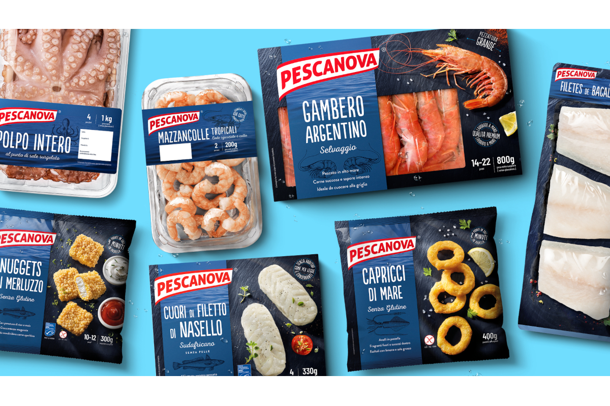 Prodotti surgelati Nueva Pescanova: polpo, gamberi, filetti di nasello e baccalà, nuggets, calamari. Ricette di mare.