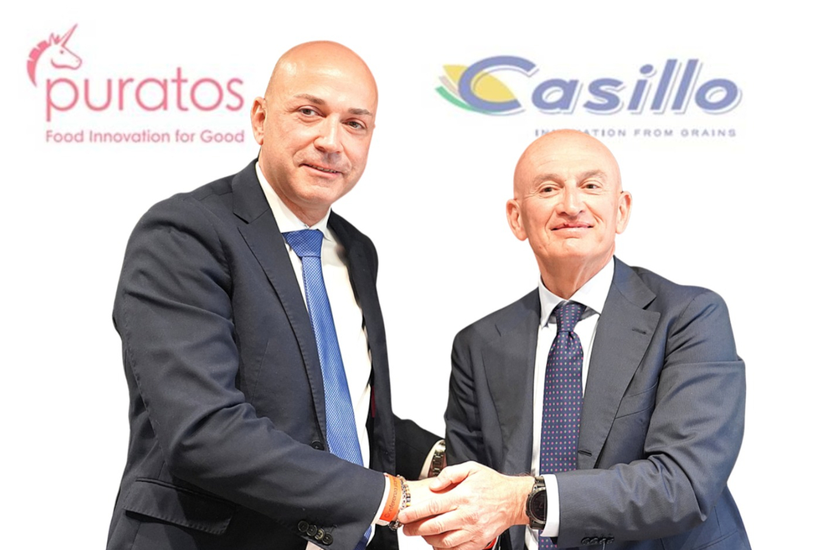 Casillo e Puratos Italia: stretta di mano per partnership strategica nel bakery. Alberto Molinari e Francesco Casillo.