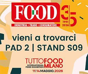 Banner TuttoFood 2026: vieni a trovarci! Stand S09, fiera internazionale del food a Milano, 11-14 maggio 2026.