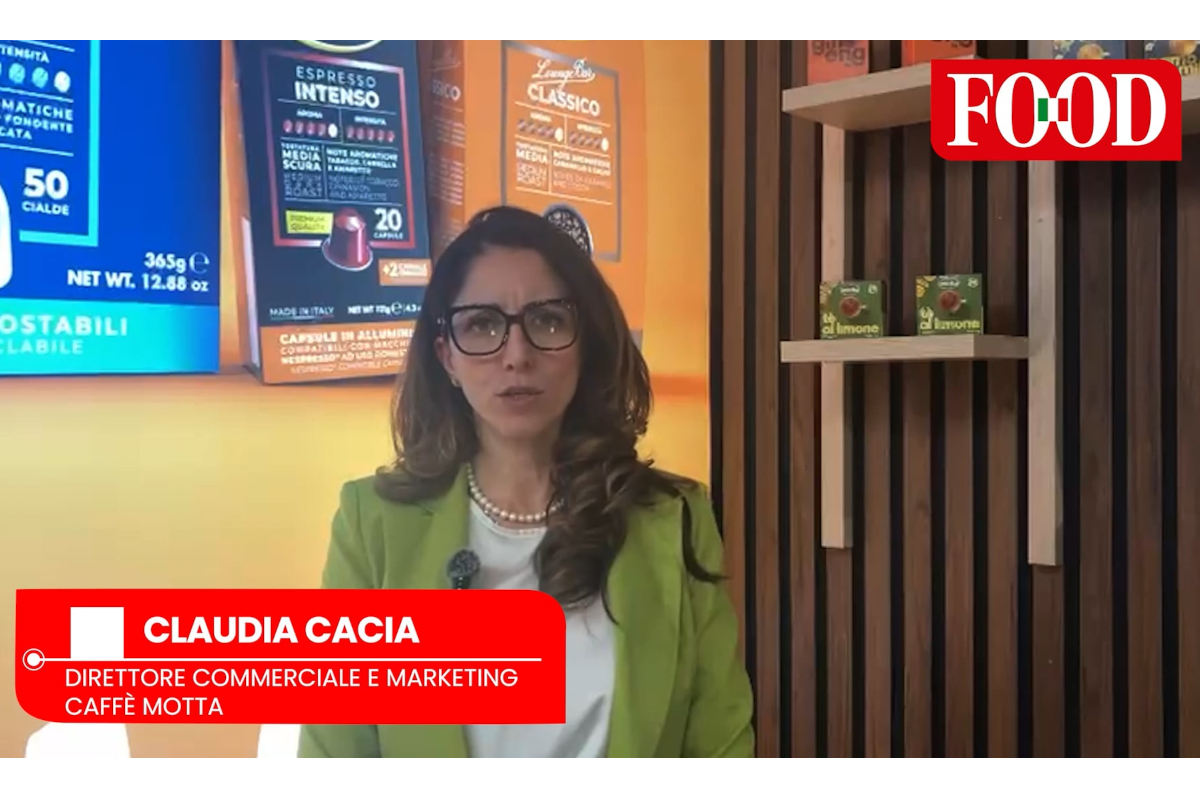 Caffè Motta a Tuttofood 2026: Claudia Cacia presenta le nuove linee di caffè e le cialde. Focus internazionale.