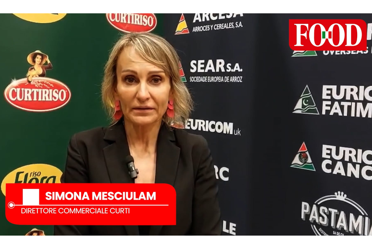 Simona Mesciulam, Curti a Tuttofood 2026. Riso Curtiriso, branding alimentare.