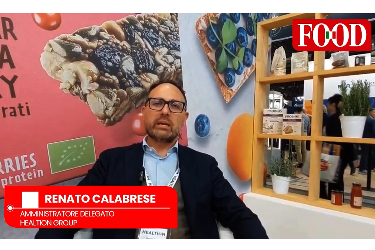 Healtion a Tuttofood: Renato Calabrese presenta novità nutrizione, keto e senza glutine. Stand con barrette e prodotti ProBios.