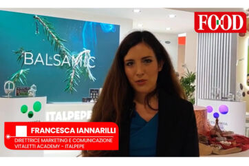 Italpepe a Tuttofood 2026: Francesca Iannarilli presenta le spezie. Stand Italpepe con prodotti balsamici.