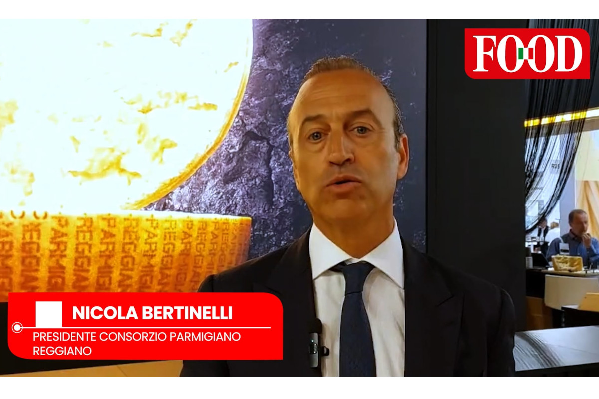 Nicola Bertinelli, Presidente Consorzio Parmigiano Reggiano a Tuttofood 2026. Formaggio DOP.