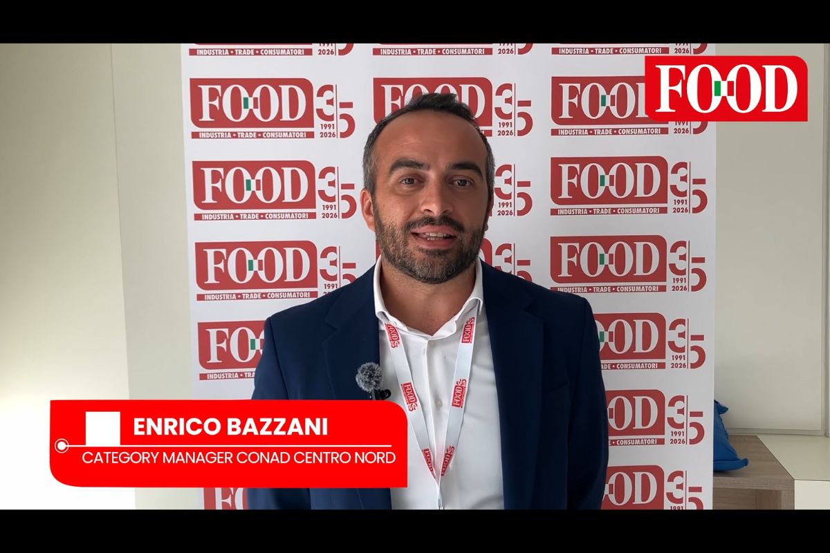 Enrico Bazzani, Category Manager Conad Centro Nord, intervistato durante l'evento FOOD sui trend dell'aperitivo.