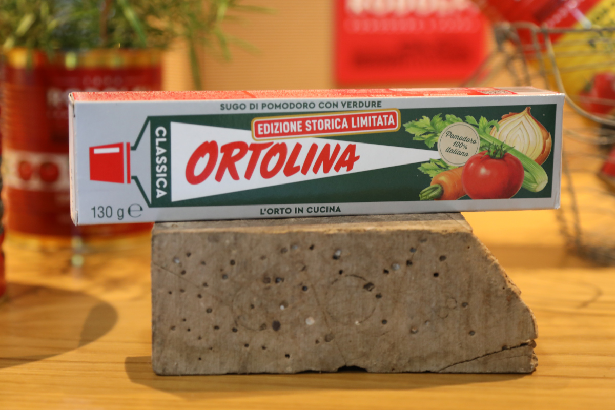 Confezione Ortolina Classica, sugo di pomodoro con verdure, edizione limitata 130 anni Rodolfi Mansueto
