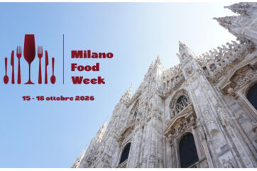 Milano Food Week 2026: spesa alimentare e acquisti frequenti, logo e Duomo di Milano sullo sfondo