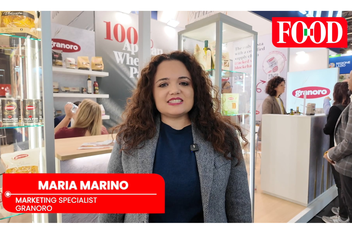 Maria Marino, Marketing Specialist Granoro, intervista allo stand SIAL Paris 2026 sulla filiera trasparente.