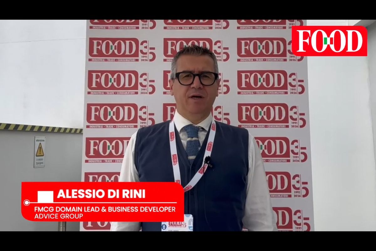 Alessio Di Rini, FMCG Domain Lead & Business Developer di Advice Group, intervista al Food Forum 2025.