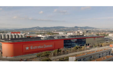 Estrella Damm brewery in Barcelona. Damm Group and E80 Group partnership.