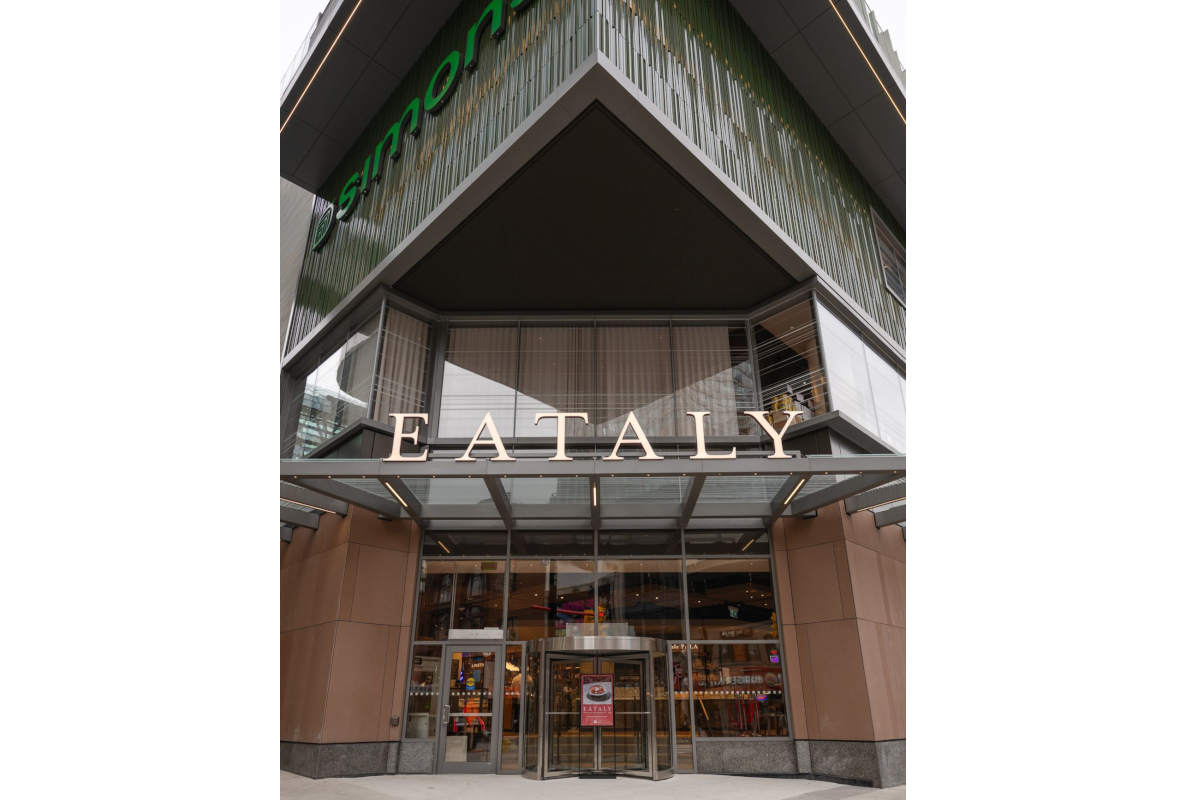 Eataly entrance at the CF Eaton Centre in Toronto, Canada. Italian marketplace and restaurant.