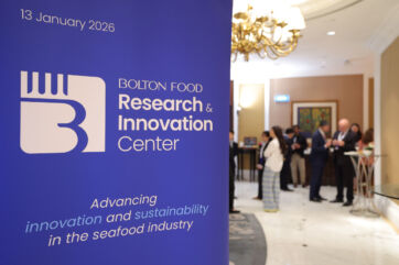 Bolton Food Research & Innovation Center launch in Singapore. Seafood industry research and development.
