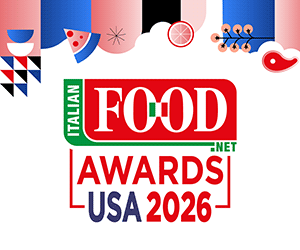 Italian Food .NET Awards USA 2026 banner. Food industry event.