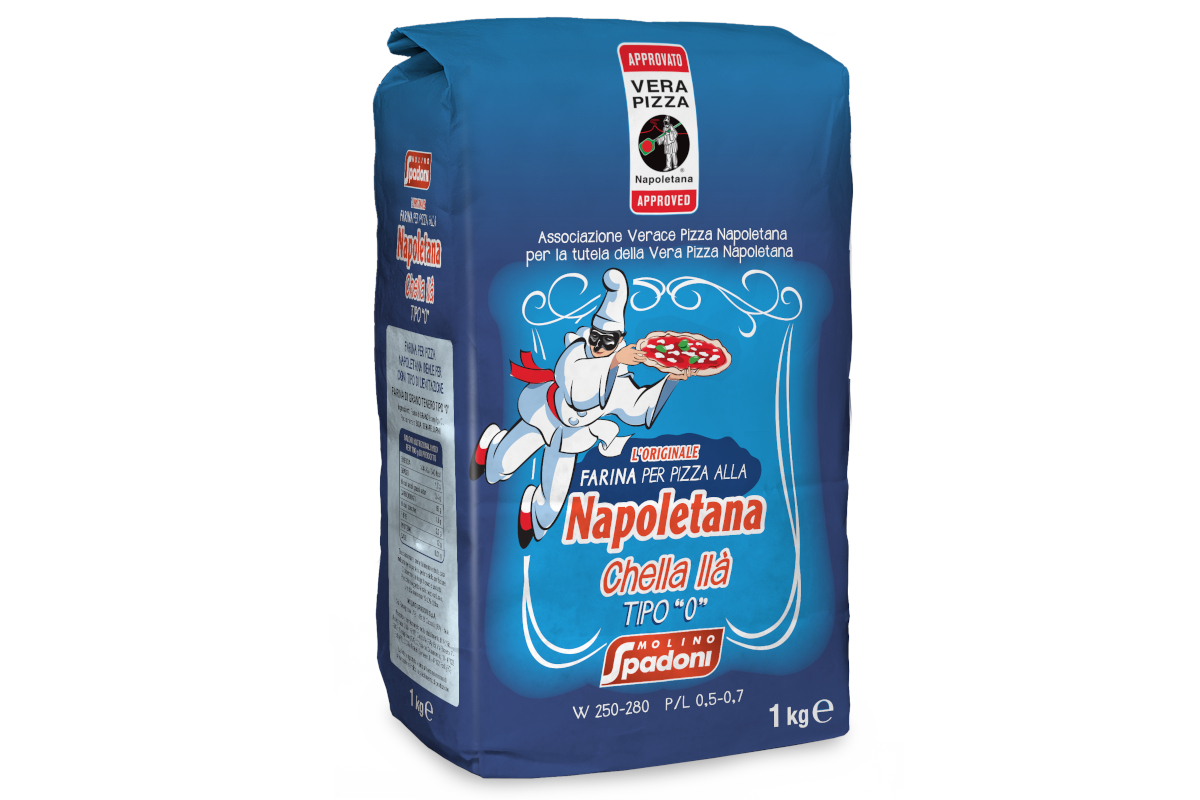 AVPN Chella llà 1Kg flour. Authentic Neapolitan pizza flour. High-quality Italian pizza flour. Molino Spadoni flour. 0 flour type.