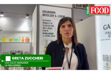 Greta Zuccheri of La Galvanina at SFFS New York, winner of the Italian Food Award USA 2026 for premium beverage products.