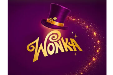 Ferrero Wonka logo with purple top hat and golden text on a purple background for supermarket shelves.
