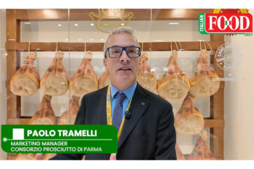 Paolo Tramelli, Marketing Manager, presents Prosciutto di Parma PDO at SIAL Paris 2026 food exhibition.