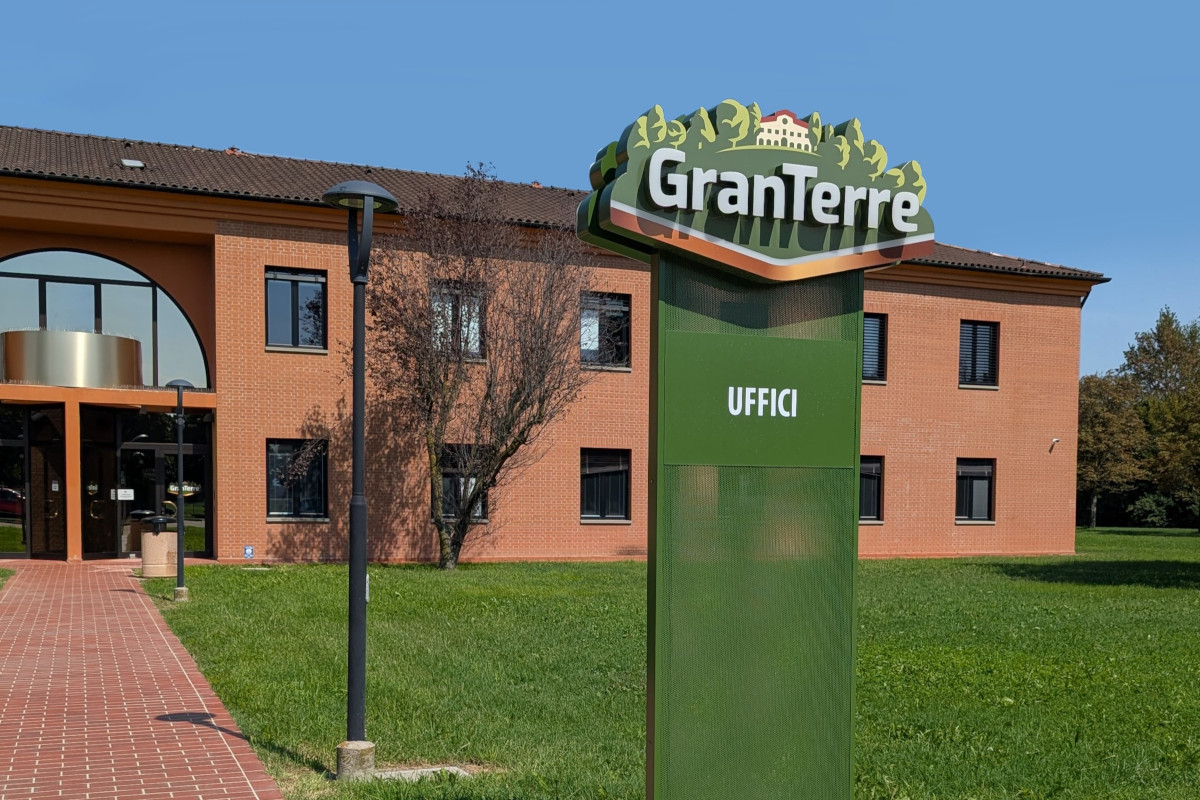 GranTerre office building with green company sign, UK expansion via Pimpernel Wharf acquisition.