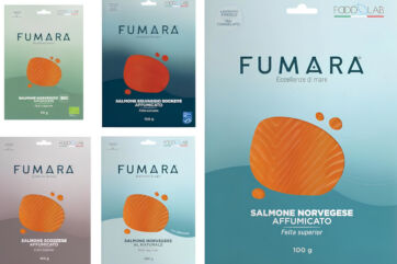 FUMARA premium seafood packaging by Foodlab, featuring Norwegian smoked salmon products-Bolton-Rio Mare