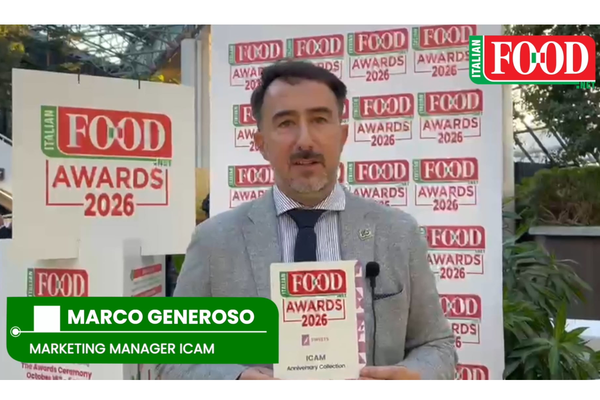 Marco Generoso, ICAM Marketing Manager, at Food Awards 2026, representing Vanini SIAL Paris 2026 excellence.