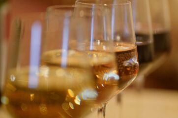 Calici di vino Mack & Schühle Italia. Degustazione vini italiani nel Regno Unito. Nuova sede.