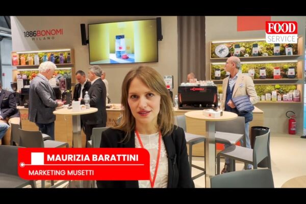 Maurizia Barattini (Musetti) a Host 2025. Stand con miscele di caffè, formazione e sostenibilità per l'horeca.