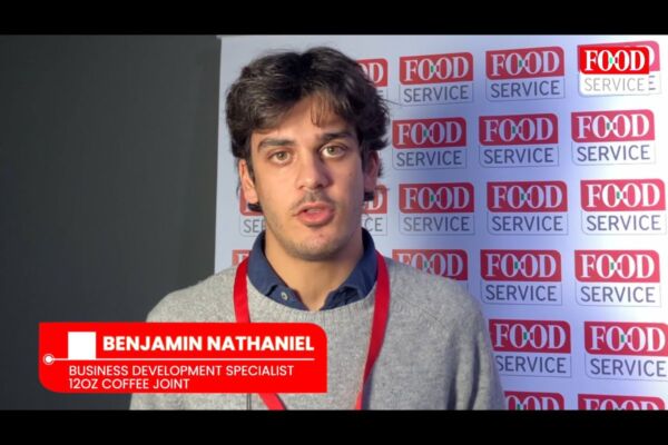 Benjamin Nathaniel, specialista sviluppo business 12Oz Coffee Joint al Food Service Forum.