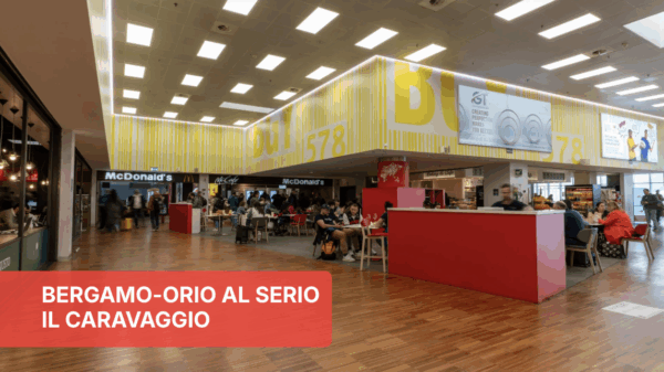 Food court Bergamo-Orio al Serio: ristoranti, McDonald's, area ristoro. Top 30 Food Service Power List.