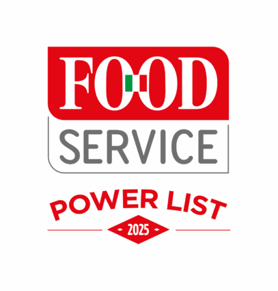 Logo Food Service Power List 2025. Ristorazione italiana, forum settore alimentare, classifica aziende food service.