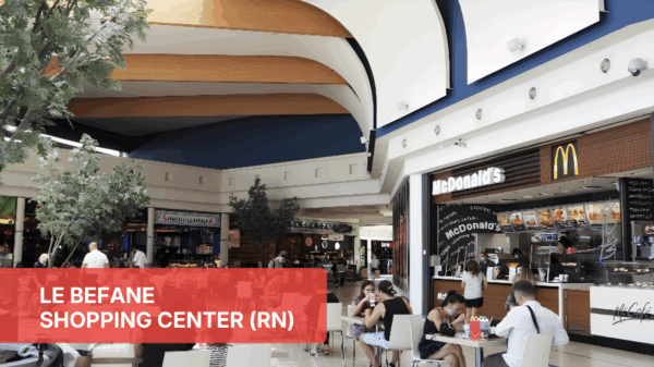 Area food court Le Befane, top shopping center. Ristorazione, McDonald's.