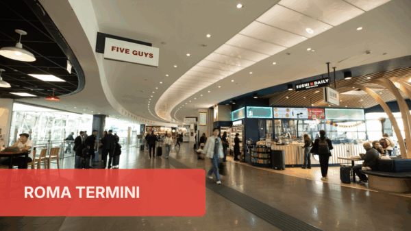Food court a Roma Termini. Ristoranti Five Guys e Sushi Daily. Top 30 Food Service Power List.